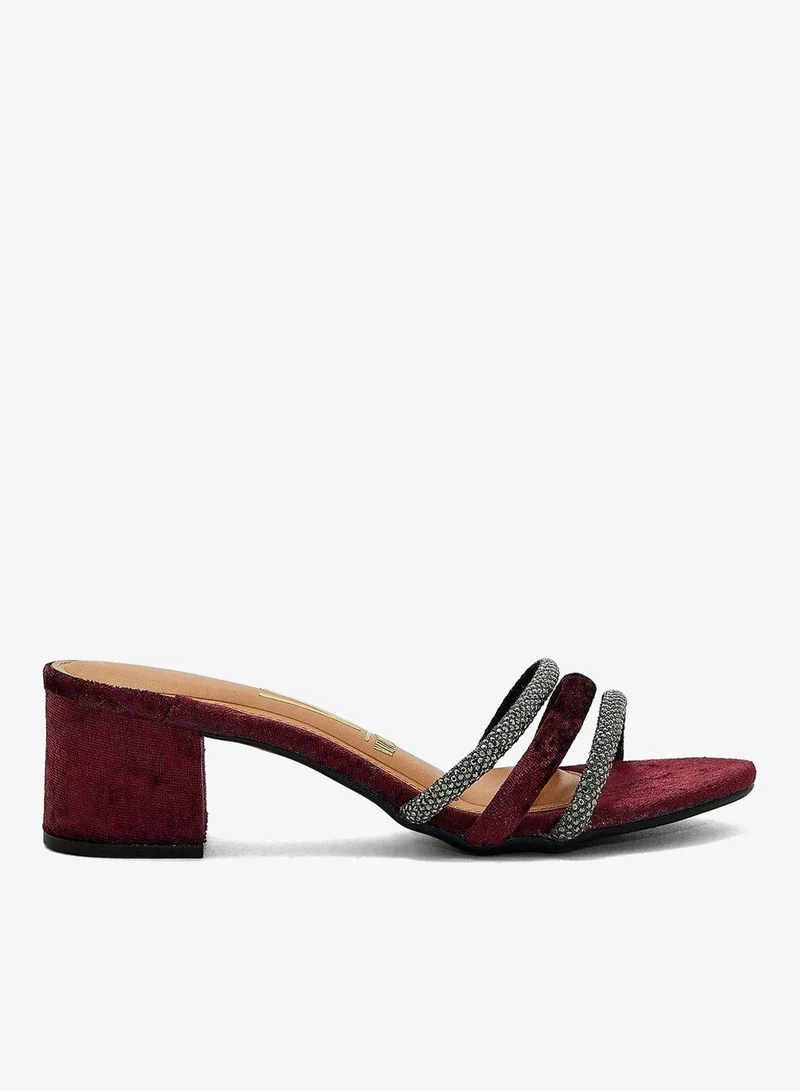 VIZZANO Black Block Heel Sandals for Women – Stylish Ladies Heels Sandals for Everyday Wear for Women | Best Price UAE