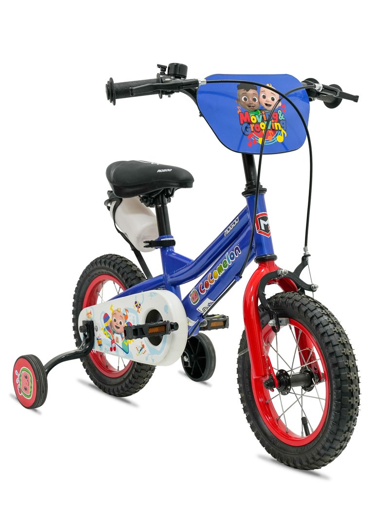 MOGOO Spark Magnesium Beats 14-Inch Kids Bike|14 Inch Wheel Size|Adjustable Seat |Training Wheels | Cocomelon Blue Color - Image 2