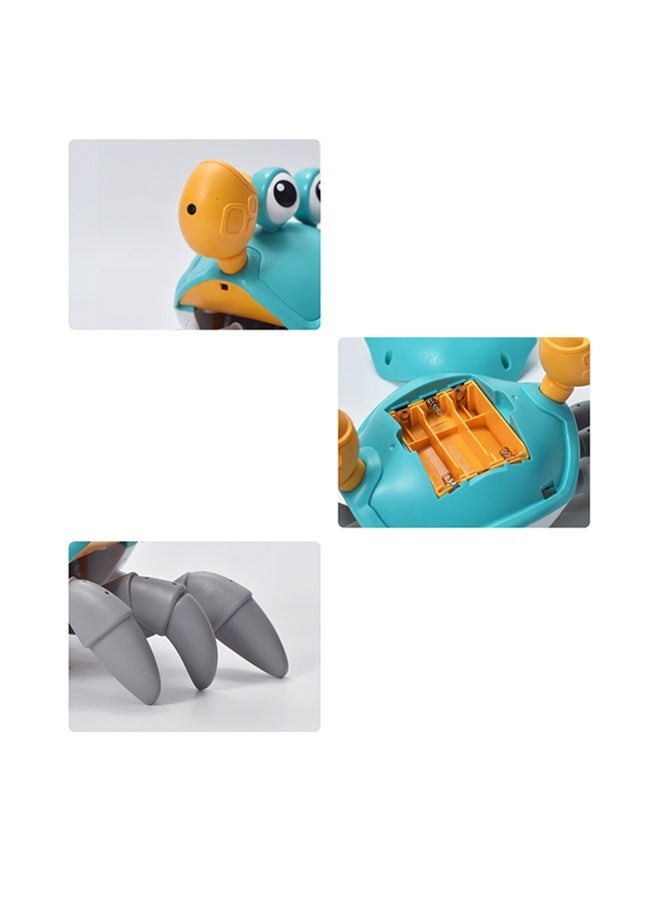 Electric Runaway Crab Crawling Crab Baby Toy with Music and LED Light Up Toddler Interactive Learning Development Toy with Automatically Avoid Obstacles For Babies, Toddlers and Kids - Image 3