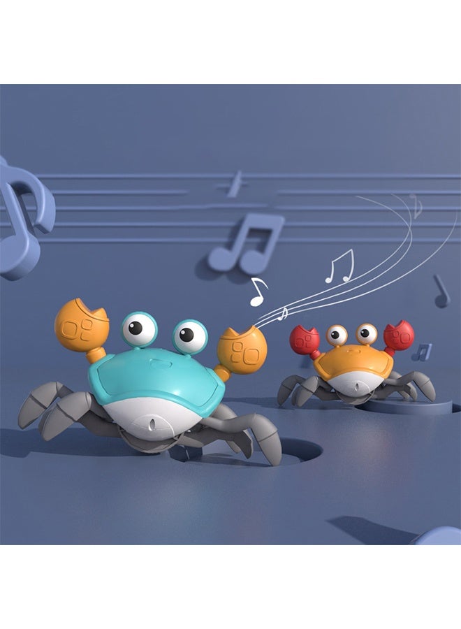 Electric Runaway Crab Crawling Crab Baby Toy with Music and LED Light Up Toddler Interactive Learning Development Toy with Automatically Avoid Obstacles For Babies, Toddlers and Kids - Image 4