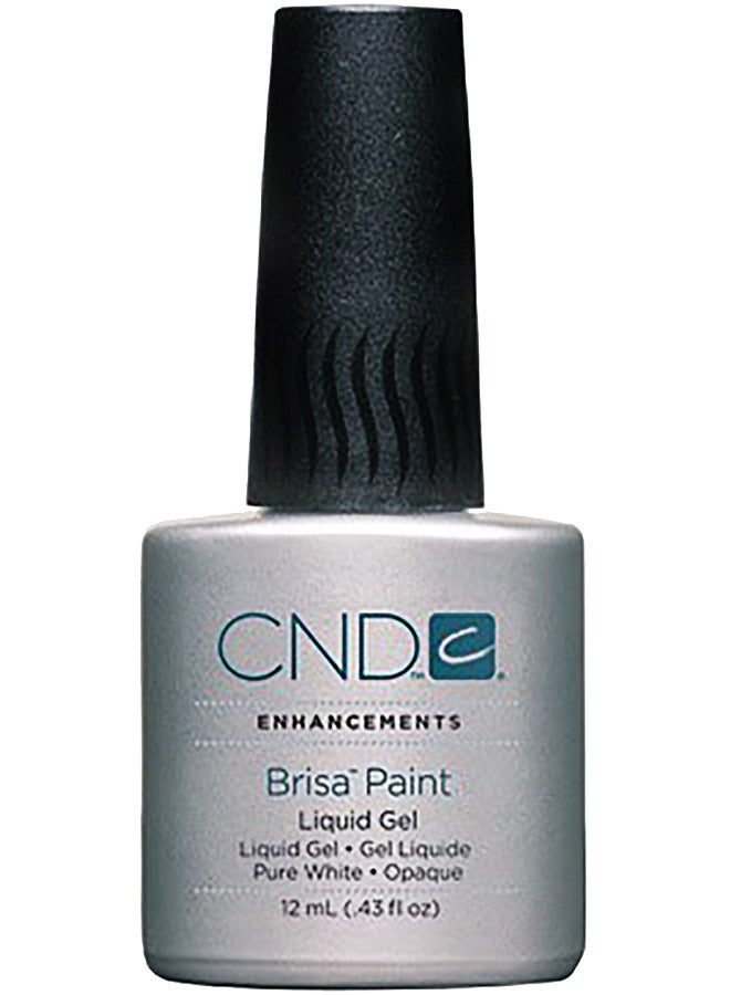 CND Brisa Paint Pure White - Opaque 12 ml - Image 1