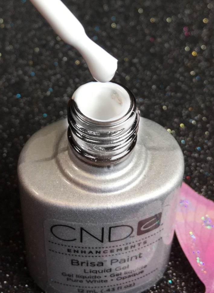 CND Brisa Paint Pure White - Opaque 12 ml - Image 2