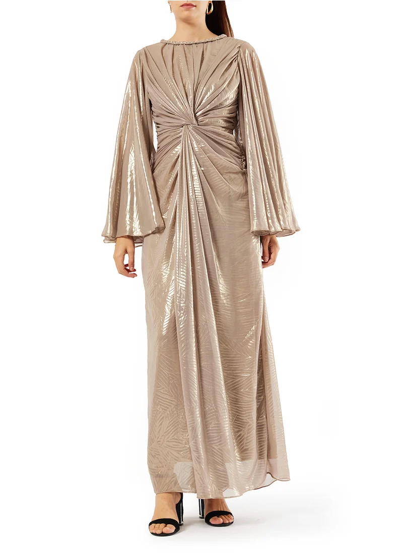 امري Draped Long Dress