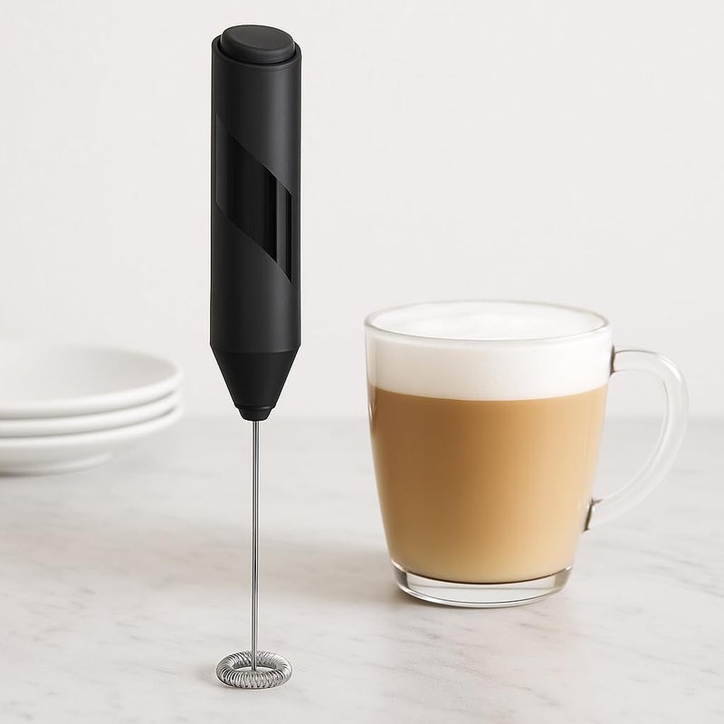 FITTO Milk Foam Electric Whisk, Small Mini Ultra Lightweight Quiet Coffee Milk Egg Hand Mixer - Image 2