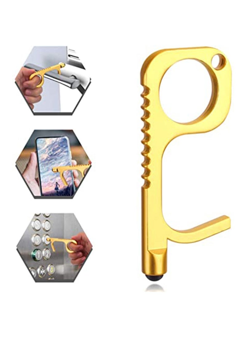 Y&D - Durable Contactless Door Opener Tool Free Key No Touch Keychain Tool, 3 PACK Touchless Safe Tools with Stylus Function for Surface Touchscreen Handle Button - Image 1