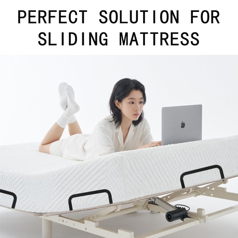 KOXHERO Mattress Retainer Bar Bracket Holder 6Pcs Keeping Mattress from Sliding for Foot of Platform Beds Adjustable Beds Rv Mattress Mattress Slide Stopper Mattress Gripper - Image 2