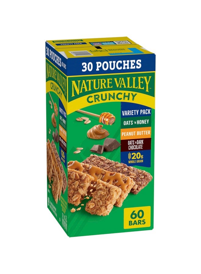 ناتشر فالي بارات جرانولا مقرمشة من ناتشر فالي، عبوة اقتصادية، 60 بارًا، 44.7 أونصة (30 كيسًا) - Image 1