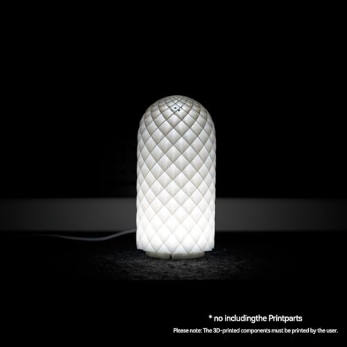 3DZWMAN LED Lamp Kit 001 Three Colors for Bambu Lab Makerworld 3D Printed DIY Hardware Model Spare Parts 5V USB Powered, 3000K Warm Light (1) - Image 3