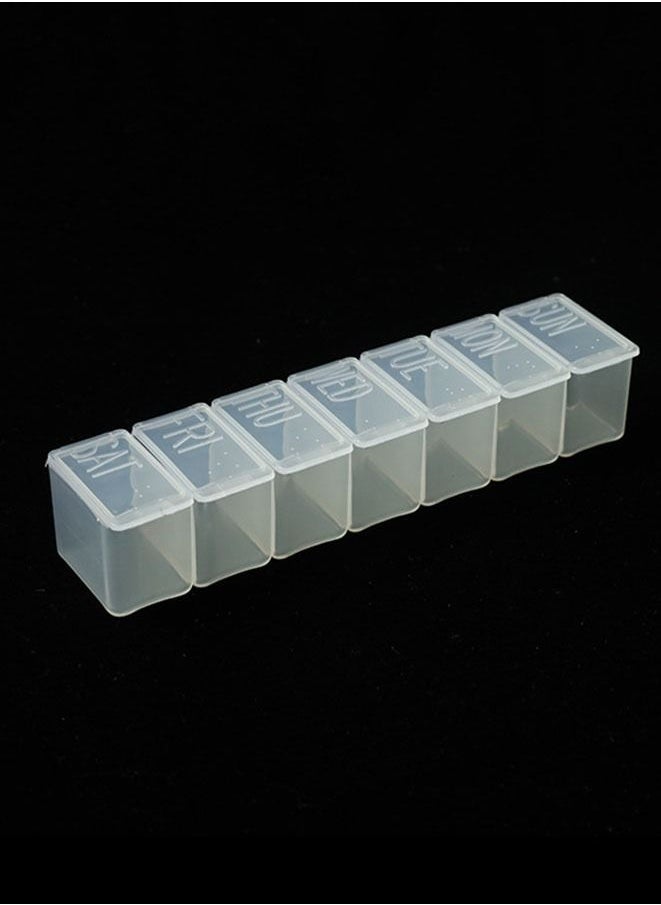 Generic 7-Block Weekly Medicine Pill Box  - Image 1