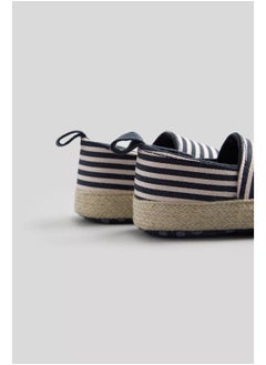 mothercare Striped Canvas Pram Shoes  - Image 2