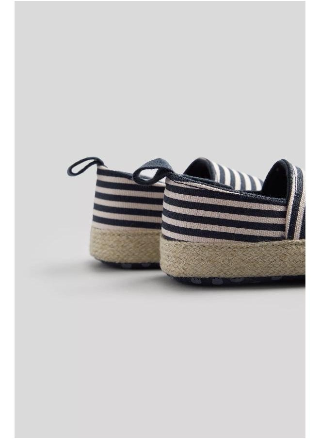 mothercare Striped Canvas Pram Shoes  - Image 2
