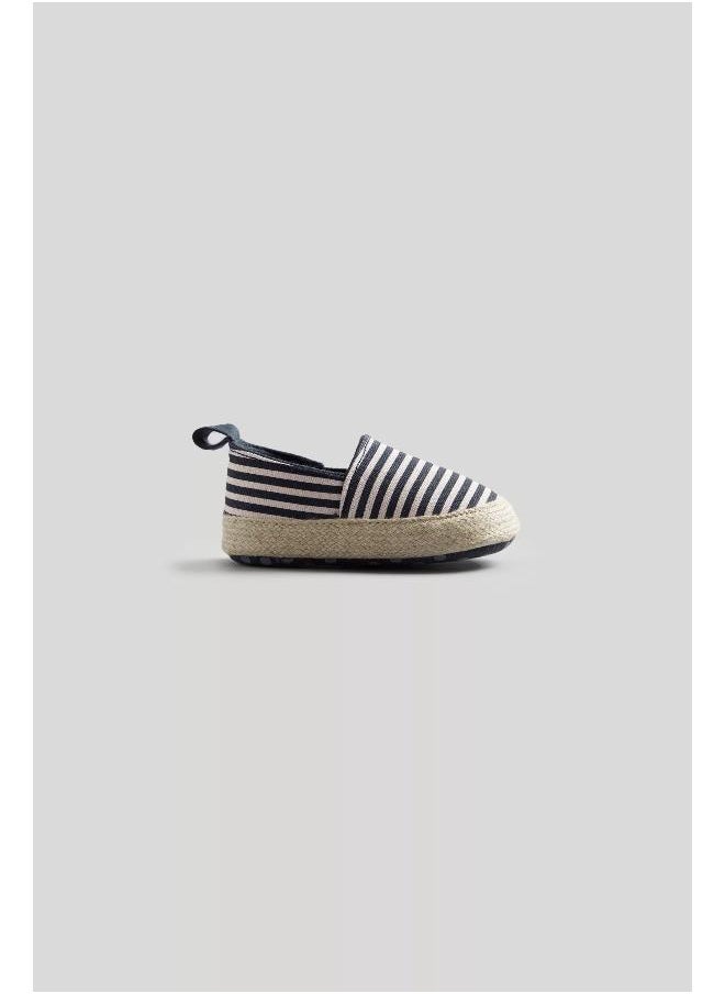 mothercare Striped Canvas Pram Shoes  - Image 1