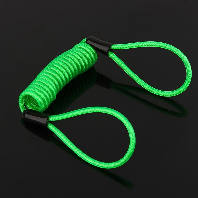 Orange Anti-Theft Safety Alarm Disc Lock Security Reminder Rope Cable Motorcycle Scooter, Wire Diameter 3.5mm - Image 3