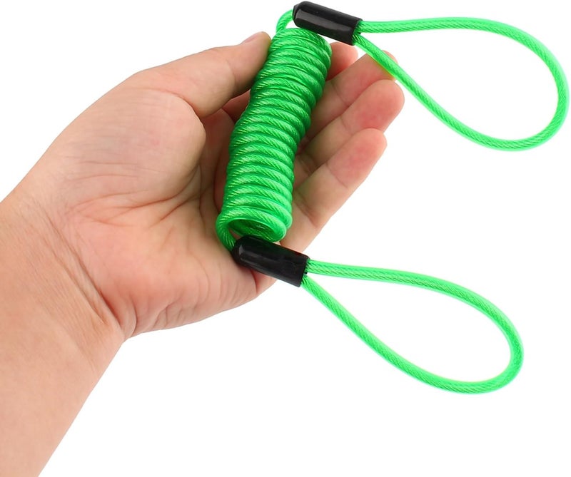 Orange Anti-Theft Safety Alarm Disc Lock Security Reminder Rope Cable Motorcycle Scooter, Wire Diameter 3.5mm - Image 2