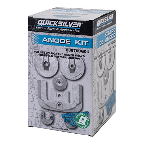 Quicksilver 888760Q04 Magnesium Anode Kit for MerCruiser Bravo III Drives - Image 3