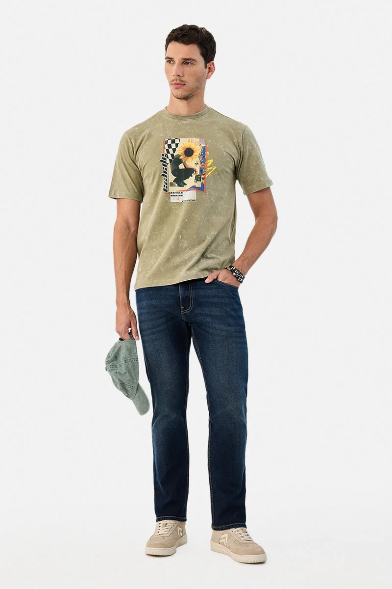 سنيتش Optic Wash Graphic T-Shirt