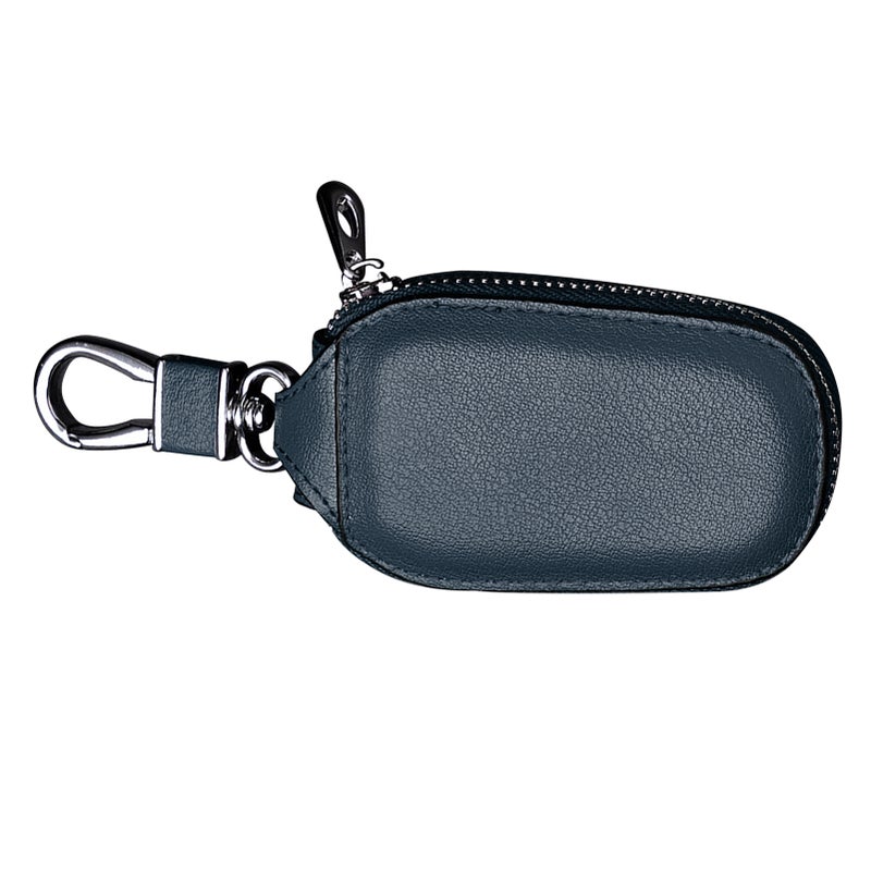 Car Key Fob Holder Versatile Large Capacity Waist Hanging Durable Car Key Case for Home Men Office Blue - Image 2