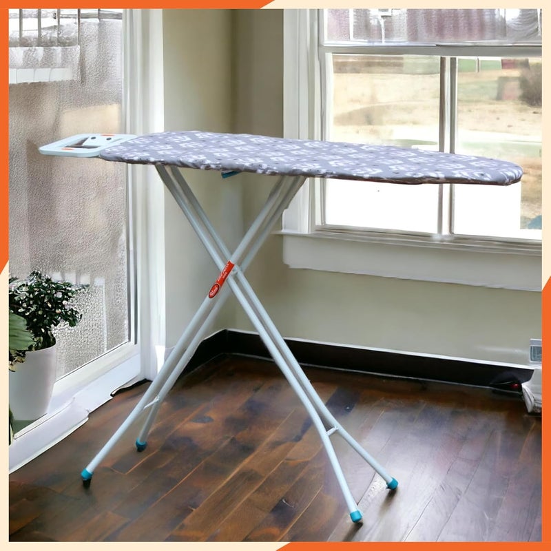 Prime Prime EzeePress Sleek Ironing BoardStand Foldable Height Adjustable Triple Layered Felt Surface 2Years Warranty Grey - Image 2