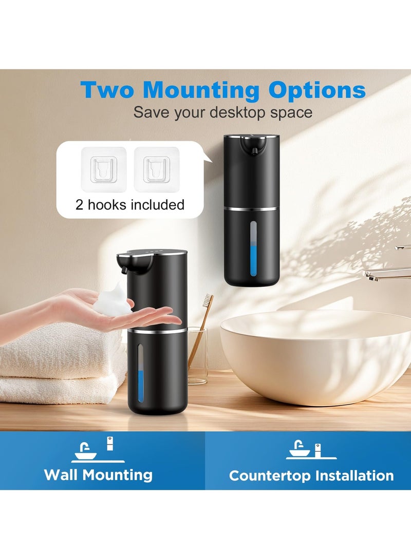 Jourvent Wall-mounted Automatic Foam Dispenser,Automatic Soap Dispenser Black - Image 3