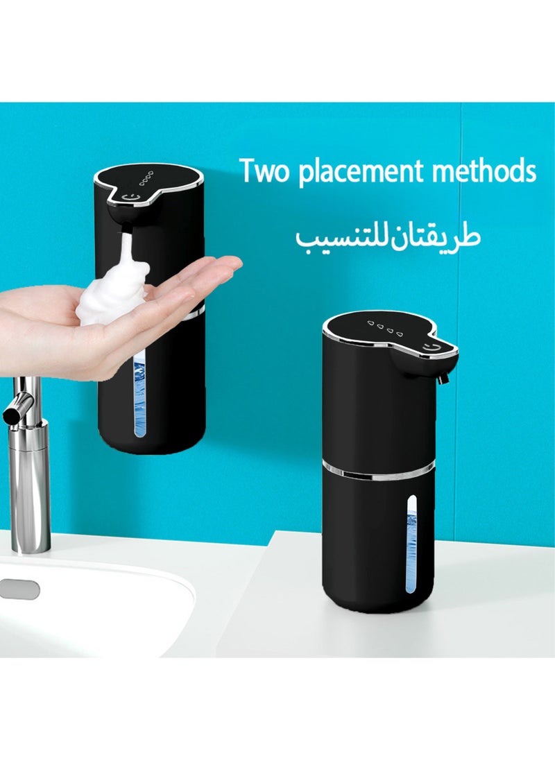 جورفنت موزع رغوة أوتوماتيكي مثبت على الحائط، موزع صابون أوتوماتيكي باللون الأسود  - Image 1