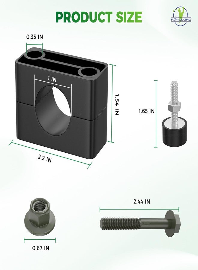 Panglong Club Car DS Brakes Block Mounting Set with Screw Nut, Club Car DS Brake Mounting Parts Suitable for 1981-Up Club Car DS and Carryall Golf Cart, Replaces OEM#1011402, 1010811, 1010812 - Image 5