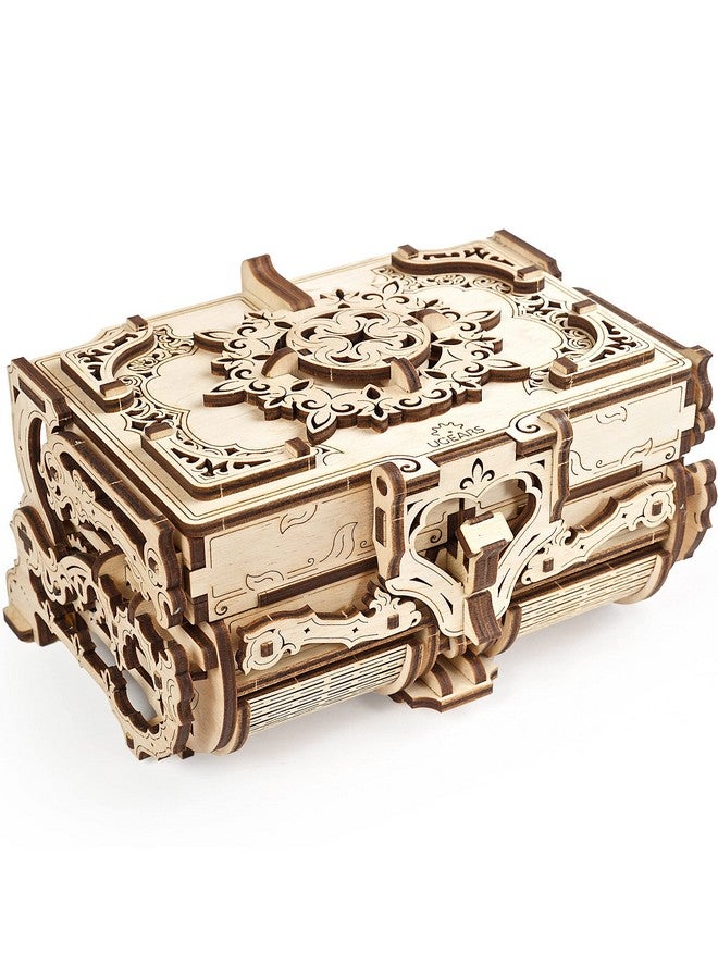 أوجيرز صندوق أحجيات خشبي ثلاثي الأبعاد من يو جيرز للبنات - مجموعات نماذج ألعاب تعليمية من صندوق خشبي عتيق للكبار والمراهقين - صندوق خشبي مصنوع يدويًا للنساء، هدايا لأعياد الميلاد والكريسماس | أفكار لصناديق الزواج - Image 1