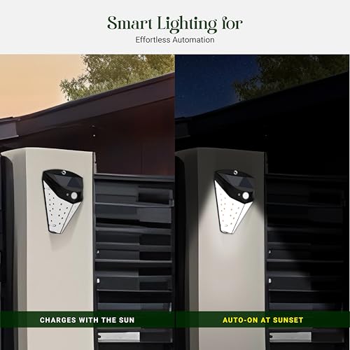 Dylect Solar Diamond Slim Wall Light, 6500K Cool White, 300lm, 32 SMD 2835 LEDs, IP64 Waterproof, Motion Sensor (3 Modes), 8-10hr Working, Overcharge Protection - Image 4