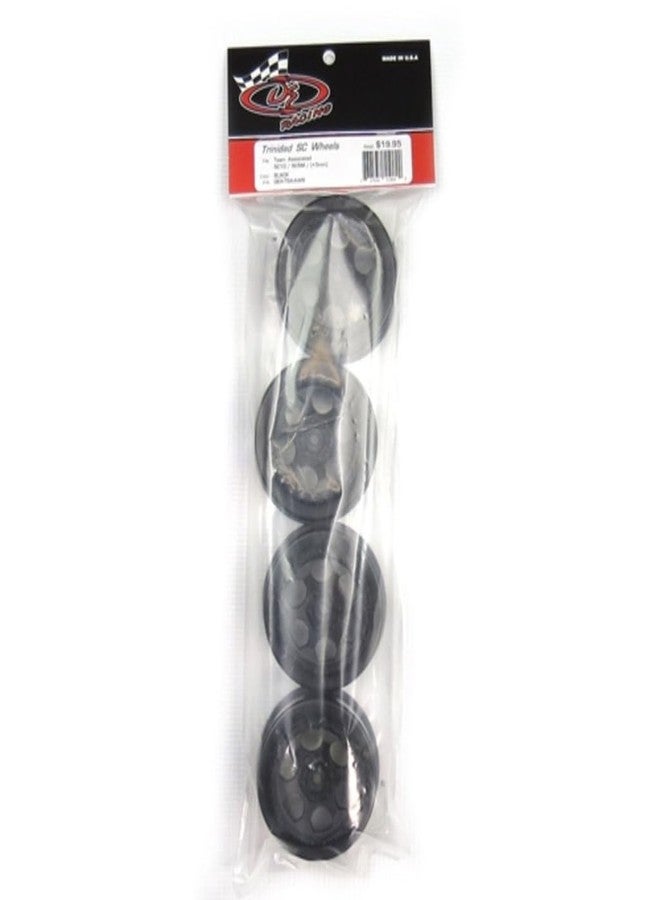 DE Racing Trinidad SC Wheels-Assoc SC5M- SC10-ProSC/+3mm/Black/4pcs TS4AWB