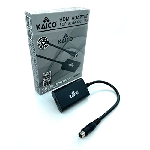 Kaico SEGA Saturn 1080p HDMI Adapter - for use with Sega Saturn - Supports S Video Output – Supports PAL and NTSC Consoles – Aspect Ratio Switch for 16:9 or 4:3 - Image 1