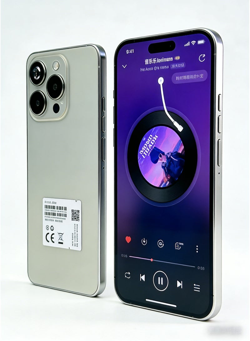 CCIT i16 Pro Max 5G Smartphone - 8GB RAM, 512GB ROM, 6.8" HD Screen, 6000mAh Battery - Titanium Silver - Image 2