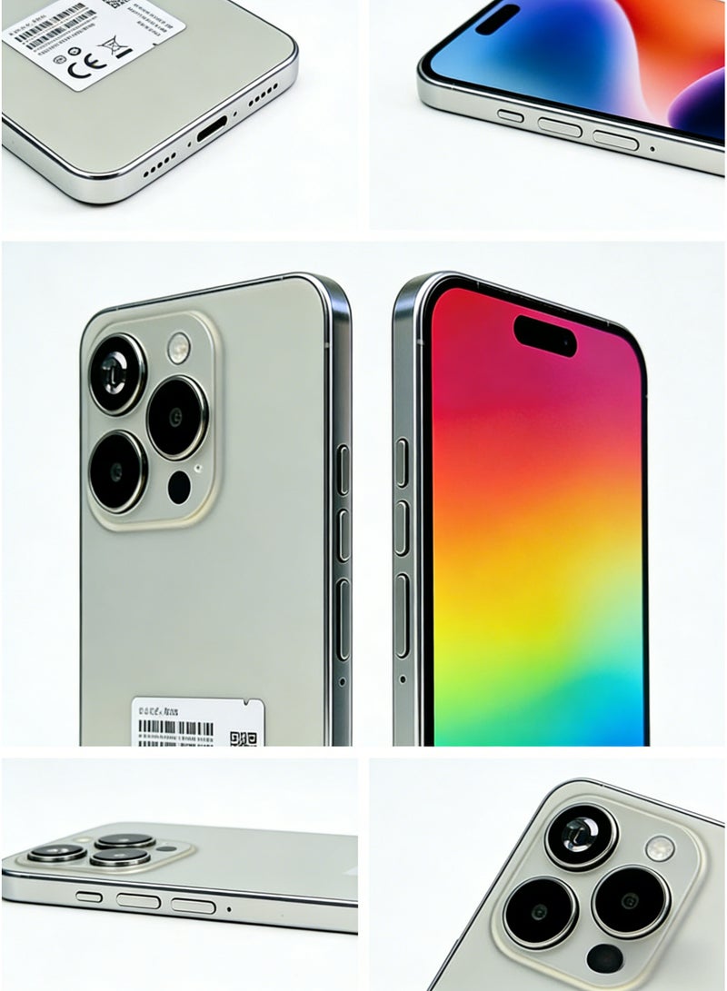 CCIT i16 Pro Max 5G Smartphone - 8GB RAM, 512GB ROM, 6.8" HD Screen, 6000mAh Battery - Titanium Silver - Image 3