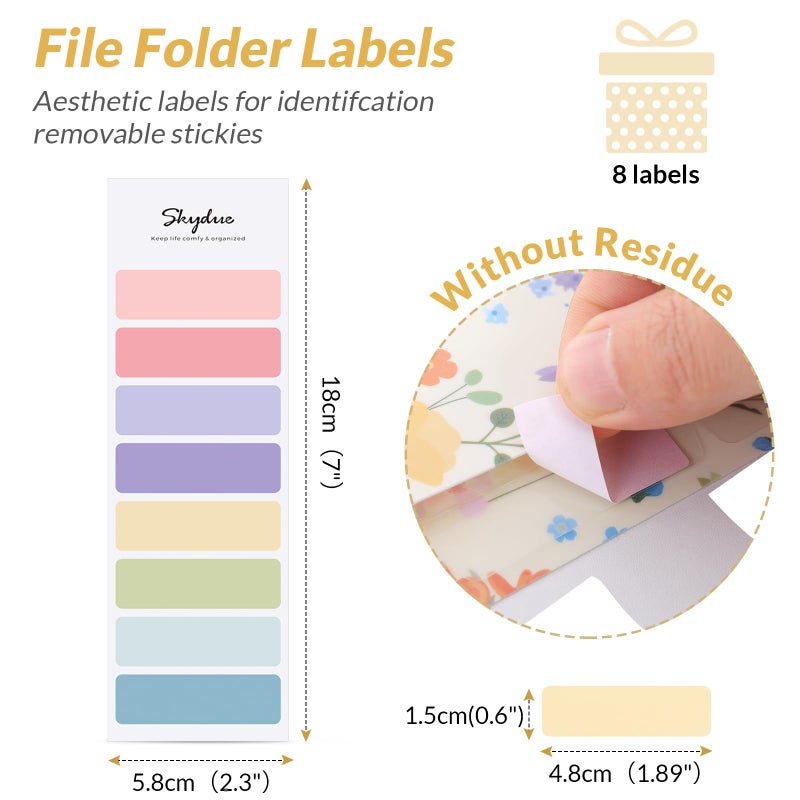 SKYDUE Expanding File Folder with 5 Pockets, Accordion File Organizer,Portable Receipt Paper Documents Organizer,Letter Size Filing Folder School Office Supplies,Apricot - Image 5