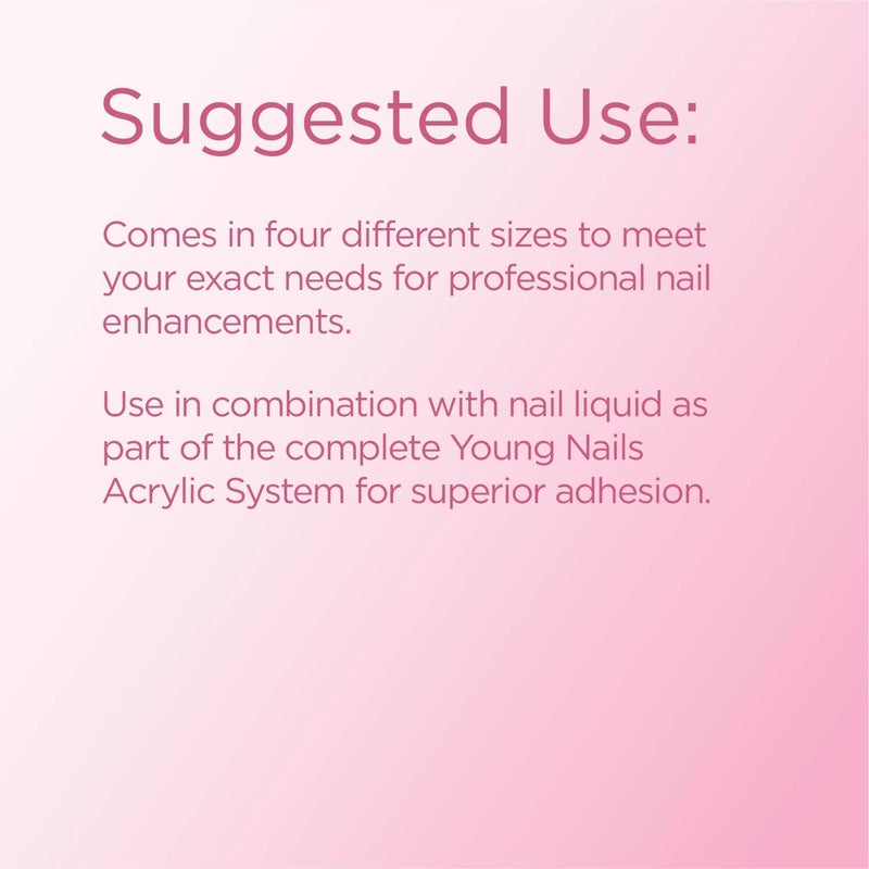 Young Nails بودرة أكريليك سريعة من يونغ نيلز، وردي، 45 جرام - Image 3
