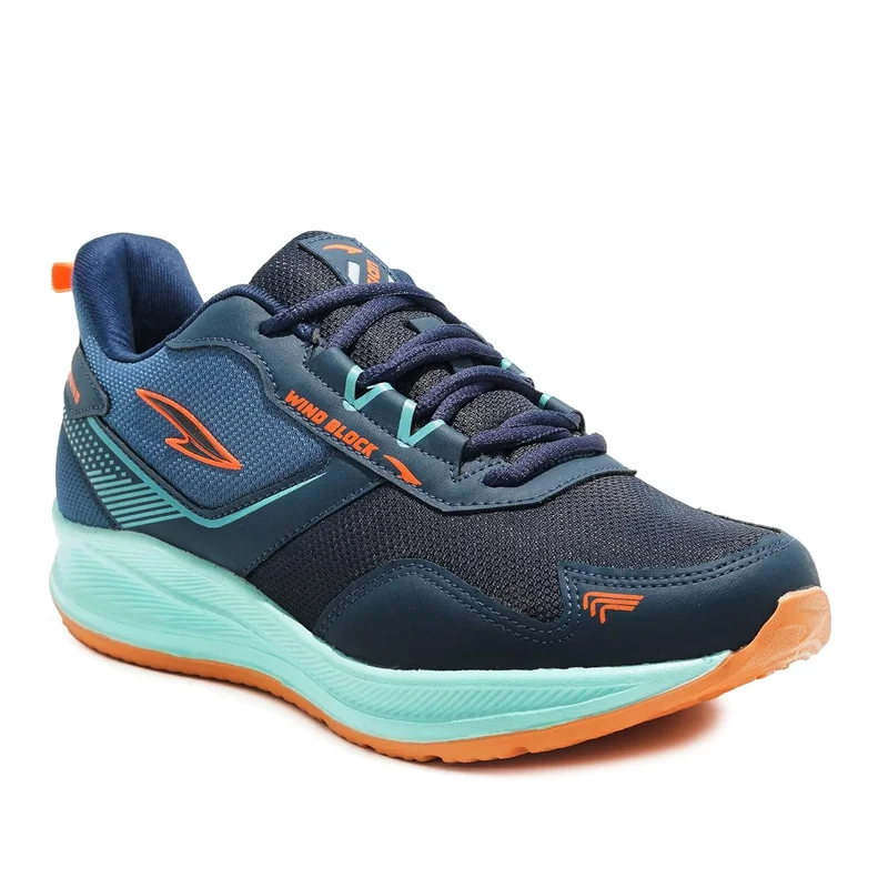 Asian Navy Mint Orange Sneakers for Men and Boys