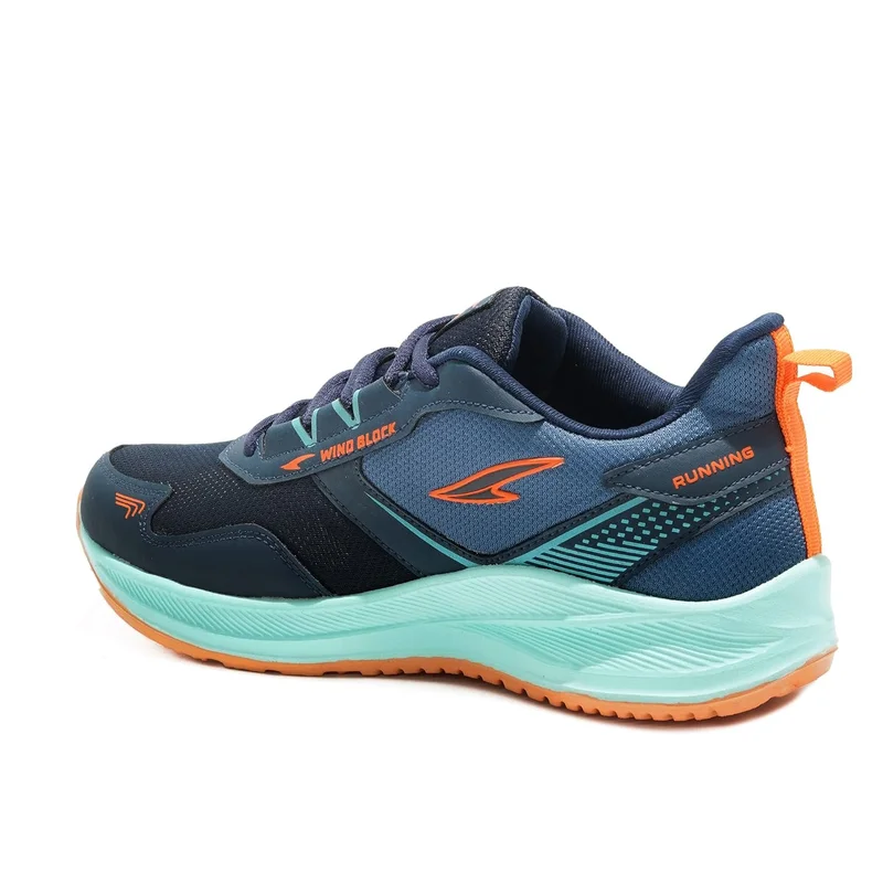 Asian Navy Mint Orange Sneakers for Men and Boys