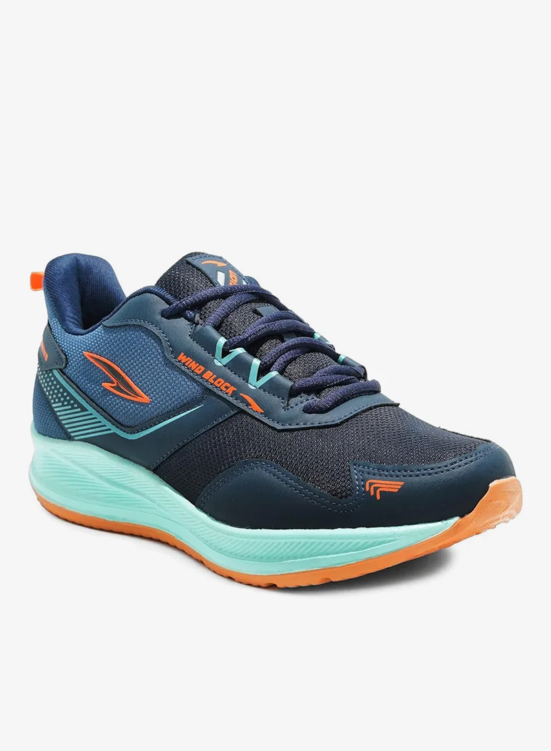 Asian  Navy Mint Orange Sneakers for Men and Boys for Men | Best Price UAE
