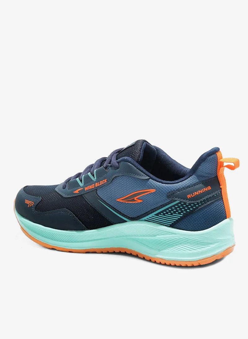 Asian  Navy Mint Orange Sneakers for Men and Boys for Men | Best Price UAE