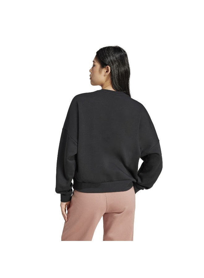 Adidas W Sl Fc Swt Black Sweatshirt (Long Sleeve) Sweatshirts For Women - Image 3