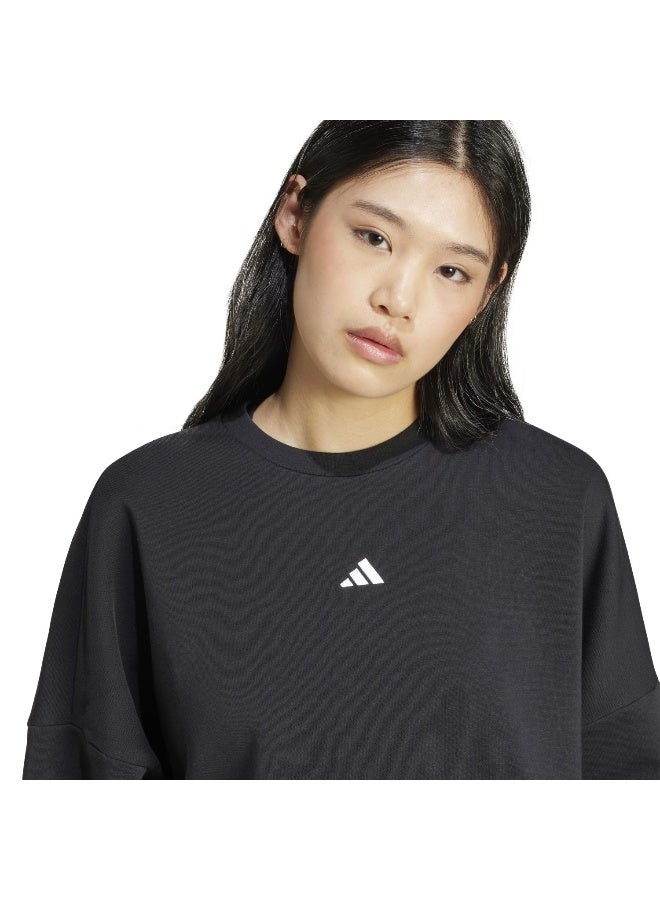Adidas W Sl Fc Swt Black Sweatshirt (Long Sleeve) Sweatshirts For Women - Image 5