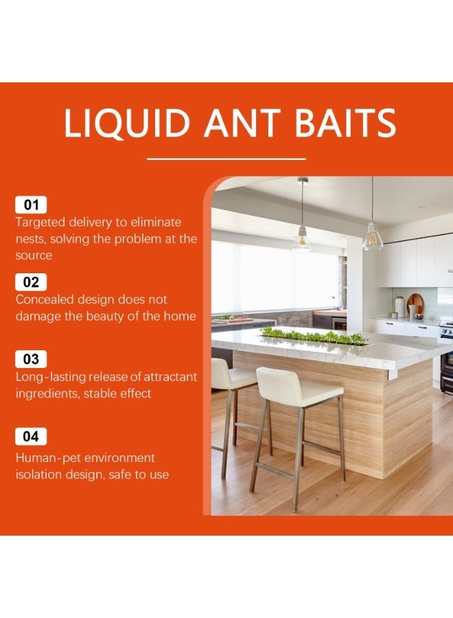 HOZONEX 2-PACKS Instant Ants Killer Liquid Ant Baits 10ml*4 - Image 5