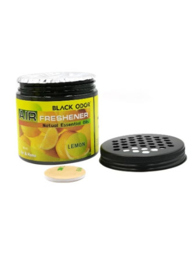 BLACK ODOR BO-03 Black Odor Lemon Scent Air Freshener - Natural Essential Oil Formula - Compact Design for Cars, Homes, and Offices - Image 2