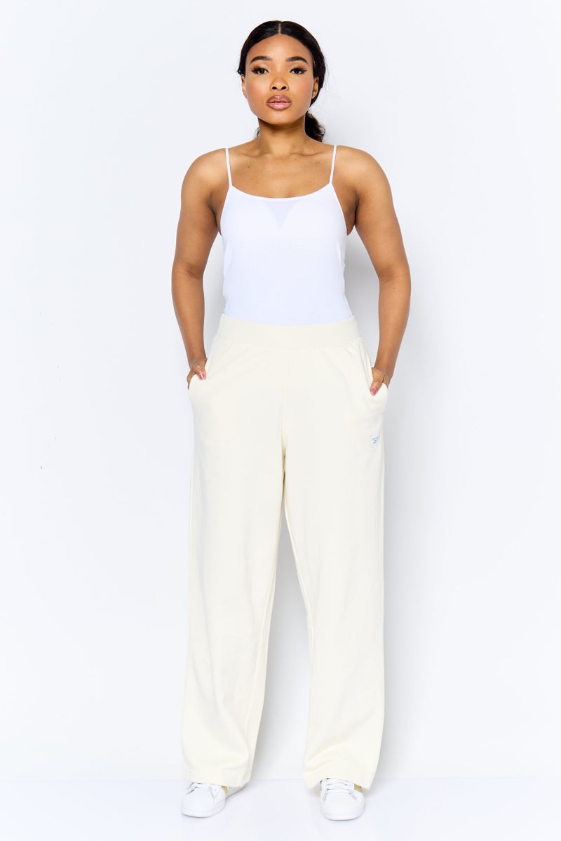 Reebok Women Sportswear Fit Outdoor Sweatpants, Cream - Image 4