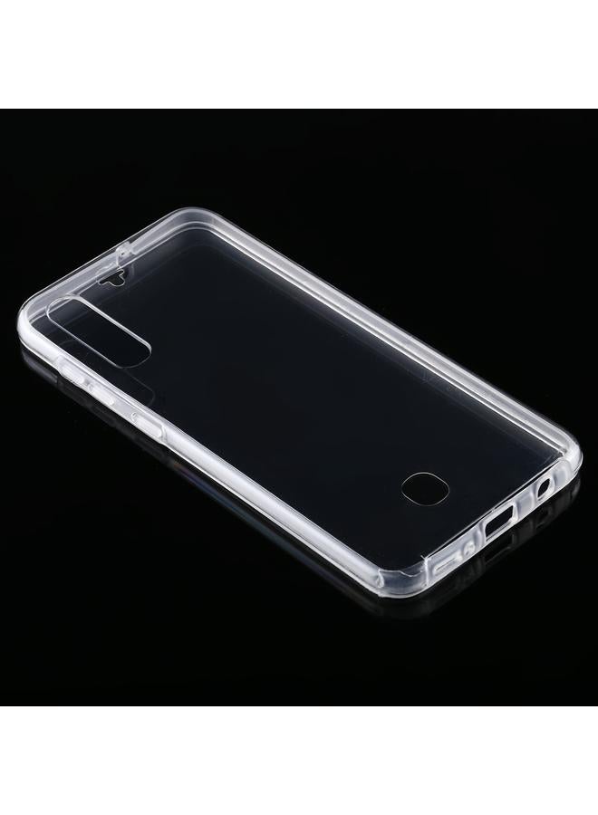 اس-توب جراب لهاتف Samsung Galaxy A50، جراب شفاف شامل مزدوج الجوانب، رفيع للغاية، مصنوع من البولي كربونات والبولي يوريثين الحراري - Image 2