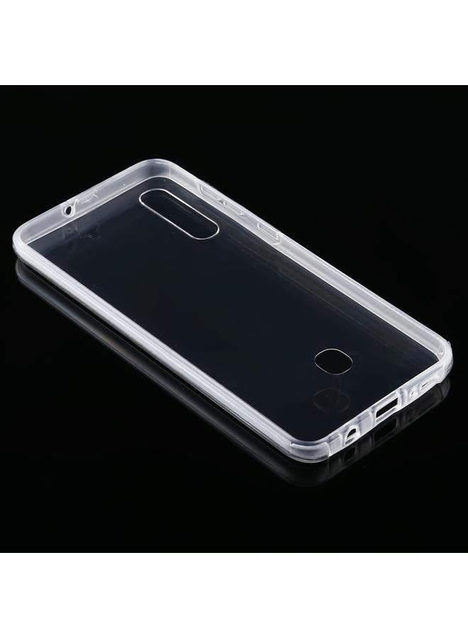 اس-توب جراب لهاتف Samsung Galaxy A50، جراب شفاف شامل مزدوج الجوانب، رفيع للغاية، مصنوع من البولي كربونات والبولي يوريثين الحراري - Image 3