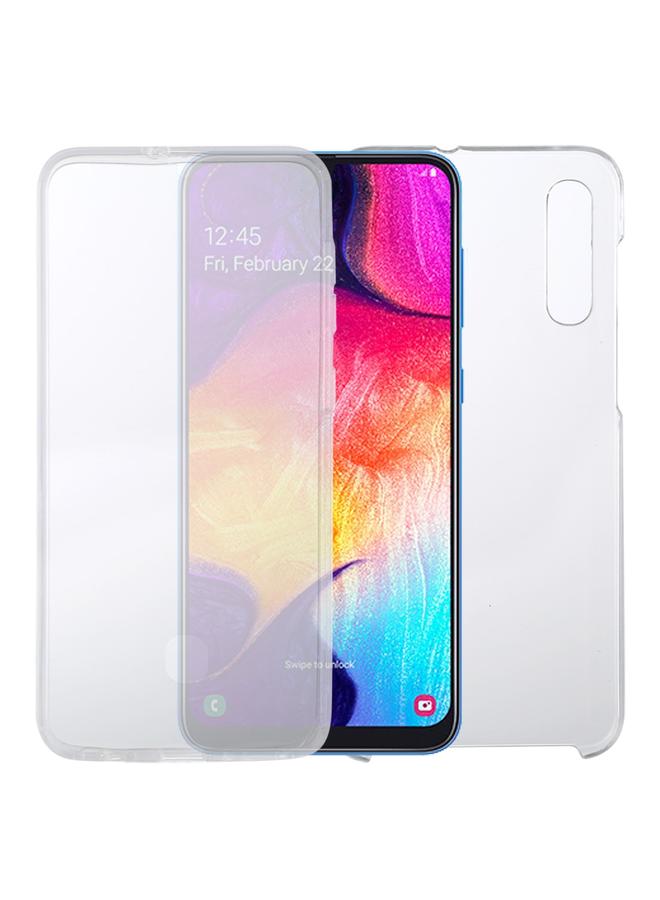 اس-توب جراب لهاتف Samsung Galaxy A50، جراب شفاف شامل مزدوج الجوانب، رفيع للغاية، مصنوع من البولي كربونات والبولي يوريثين الحراري - Image 1