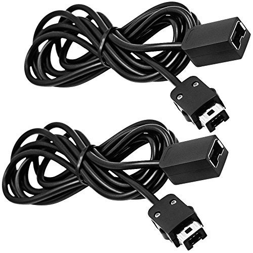 SENHAI Extension Cables Compatible with Nintendo NES Classic Mini Edition Controller, SENHAI 2 Pack 10ft / 3m Extending Cords for Classic Edition Controller-2017 Wii Remote and Wii Nunchuck Controller - Image 1