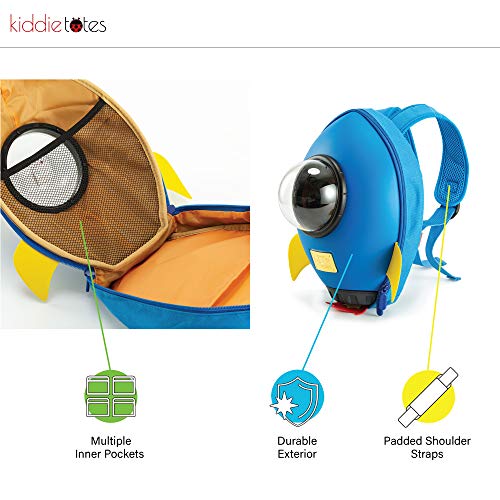 KIDDIETOTES Rocket Backpack for Toddlers, and Children - Perfect for Daycare, Preschool, Kindergarten, and Elementary School - Image 3