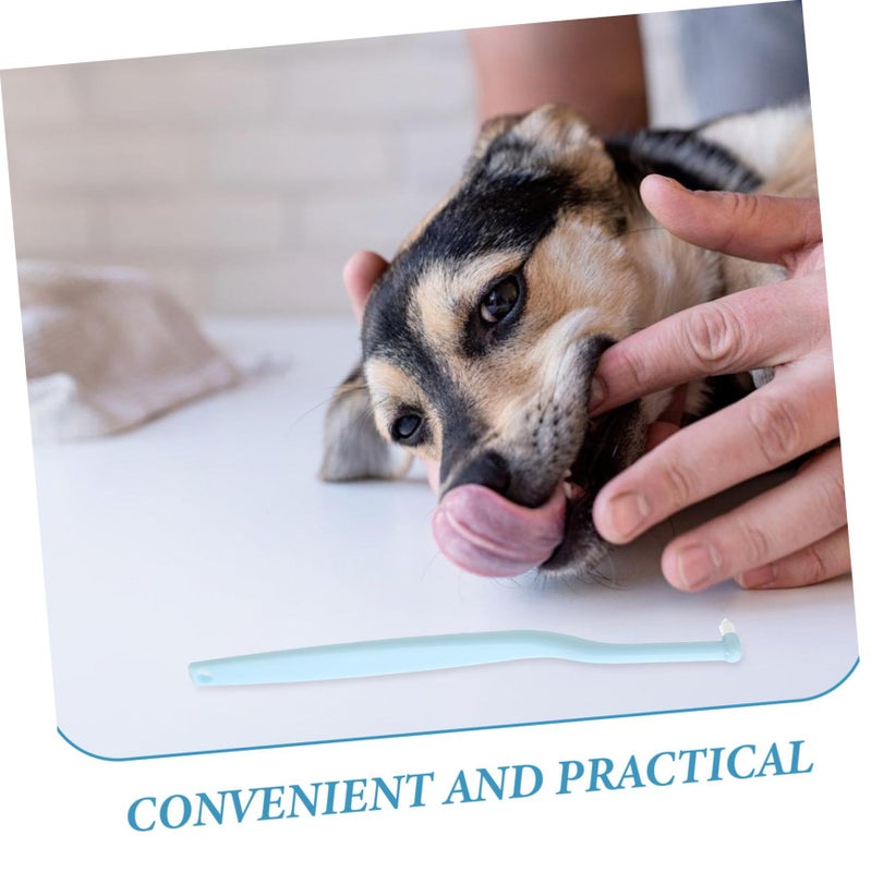 Pointed Pet Toothbrush For Cats And Small Dogs Soft Bristles Reduces Plaque Freshens Breath - Image 4
