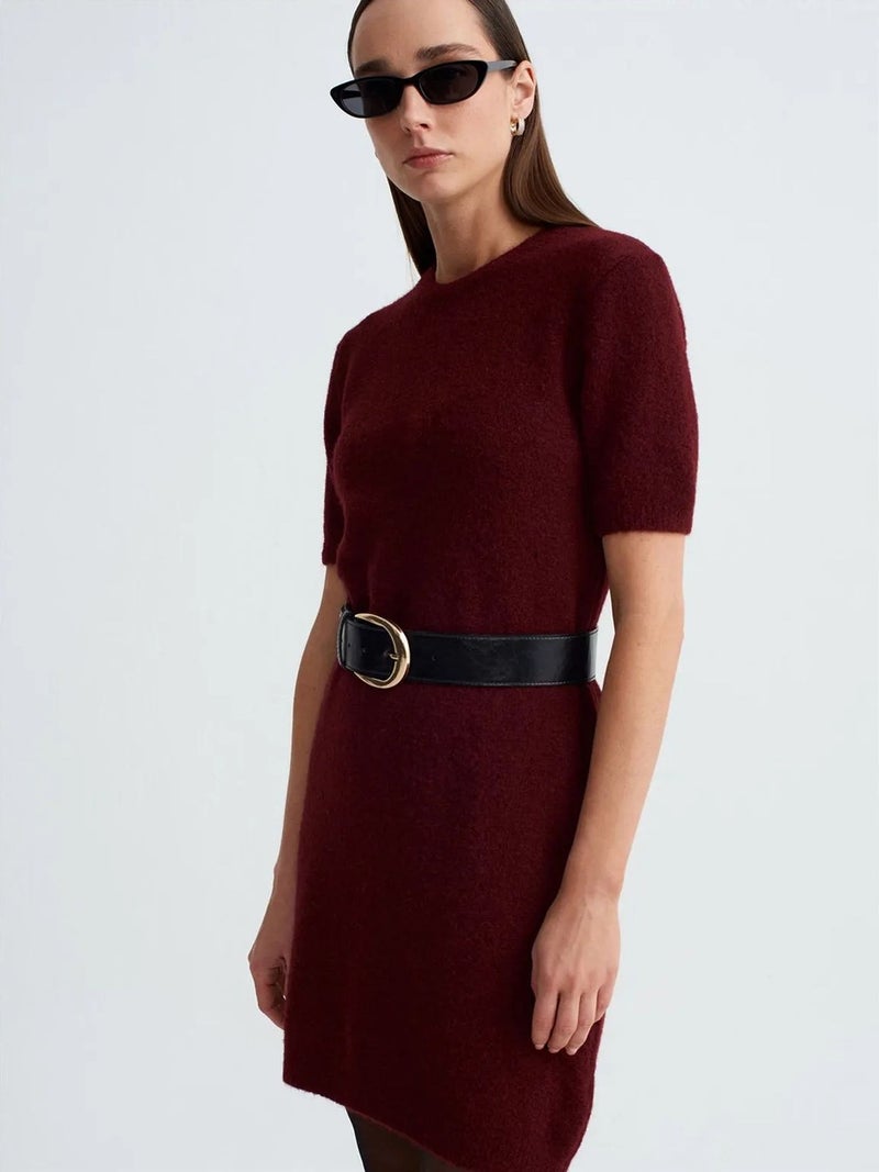 DILVIN Ribbed Knit Mini Dress - Image 4