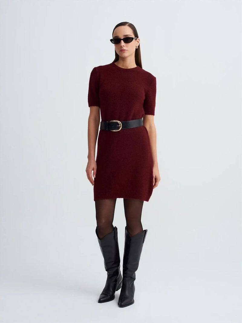 DILVIN Ribbed Knit Mini Dress - Image 3